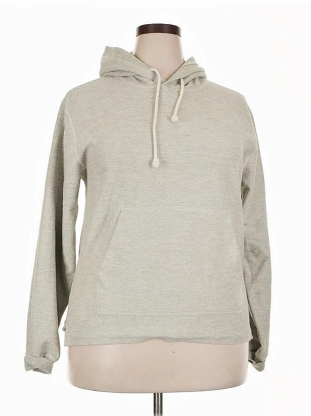 Aime Leon Dore Cotton Blend Hoodie Gray/ivory Size XL Like New
